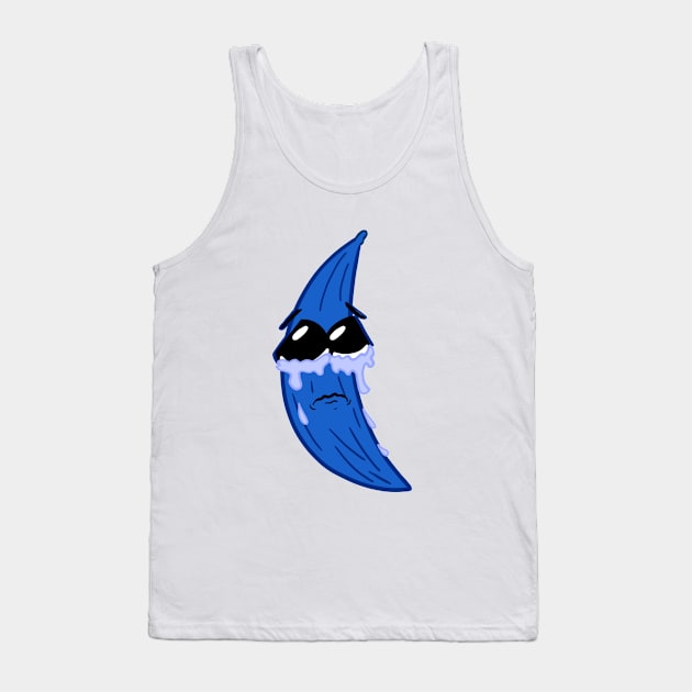 Lonely Crying Blue Banana You Hurt My Peelings Tank Top by SubtleSplit